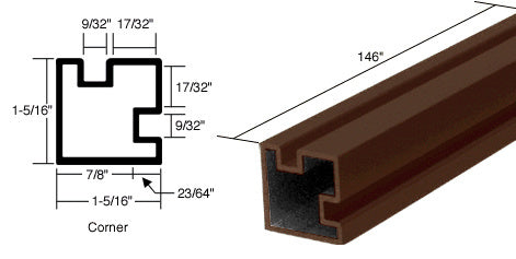 CRL 146" Corner Post Extrusion