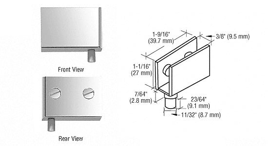 CRL Glass Door Pivot Hinges