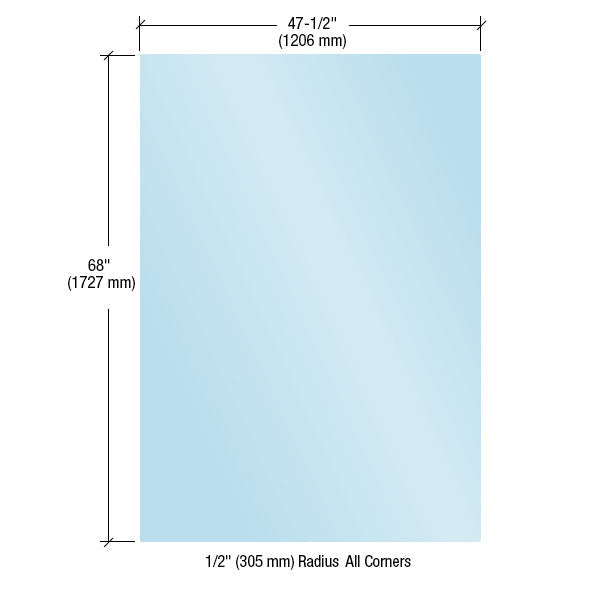 CRL Acrylic Protective Barrier Panel 47-1/2" x 68"