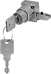 CRL End Cap Sliding Door Lock - Keyed Alike