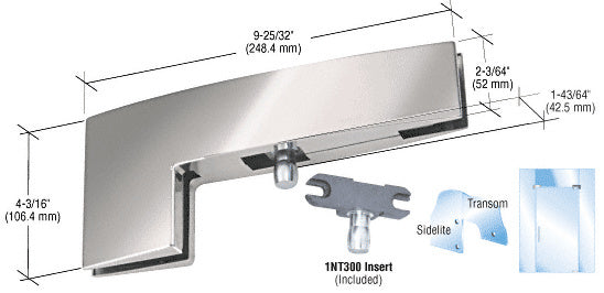 CRL Sidelite Mounted Transom Curved Patch