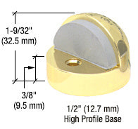 CRL Floor Mounted High Profile 3/8" Base Dome Stop