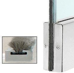 CRL Weatherstrip Kit with Clear Polycarbonate Channel for 4" Square Rail