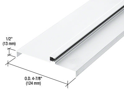 CRL 487 Office Front™ Transom Frame Head Insert for 1-1/2" Face Trim - 24'2"