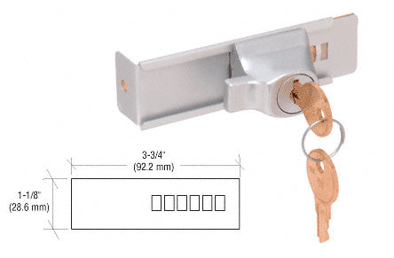 CRL Stick-On Showcase Lock - Keyed Alike