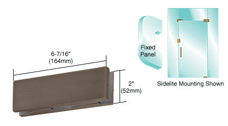 CRL EUR Series Sidelite or Glass Door Mounted Keeper