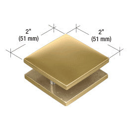 CRL  2" x 2" Square Mall Front Clamp