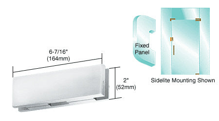 CRL EUR Series Sidelite or Glass Door Mounted Keeper