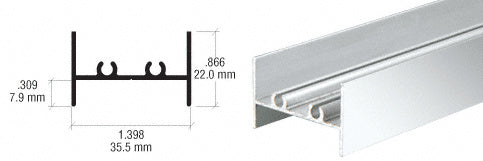 CRL Showcase Jamb End Extrusion