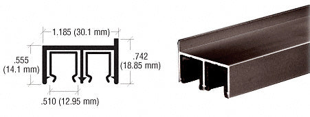 CRL Dust Proof Double Framing Channel with Plastic Insert