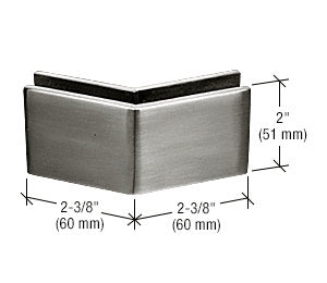 CRL 2-3/8" x 2" 135 Degree Outside Corner Mall Front Clamp
