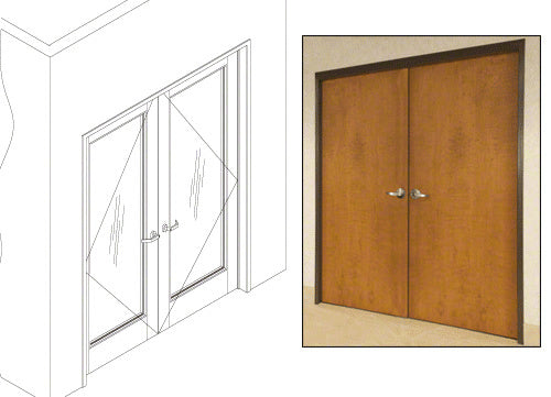 CRL 487 OfficeFront™ Office Partition 7'0 x 8'0 Double Door Frame