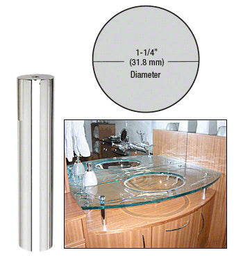 CRL 1-1/4" Diameter by 6" Standoff Base