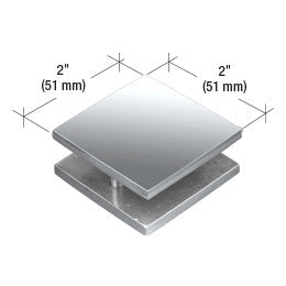 CRL  2" x 2" Square Mall Front Clamp