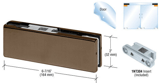 CRL Top Door Patch Fitting with 1NT304 Insert