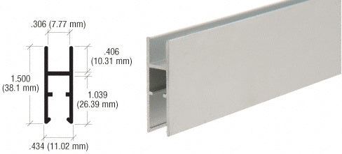 CRL Aluminum H-Bar for Showcases