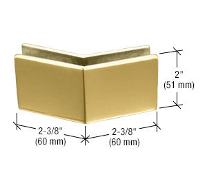 CRL 2-3/8" x 2" 135 Degree Outside Corner Mall Front Clamp
