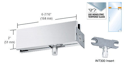CRL Wall Mounted Transom Patch With 1NT300 Insert