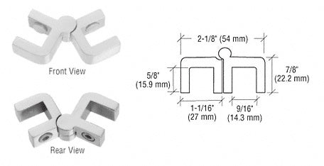 CRL Glass Hinge Bracket