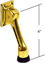 CRL  Door Mounted 4" Kick-Down Door Holder