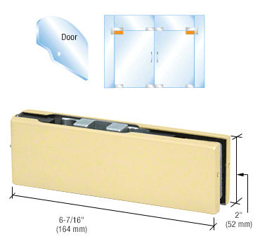 CRL Adjustable North American Top Door Patch Fitting