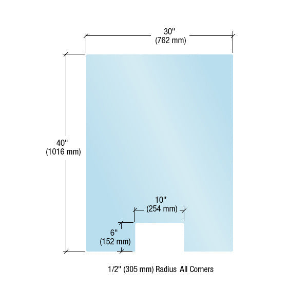 CRL Acrylic Protective Barrier Panel 30" x 40"