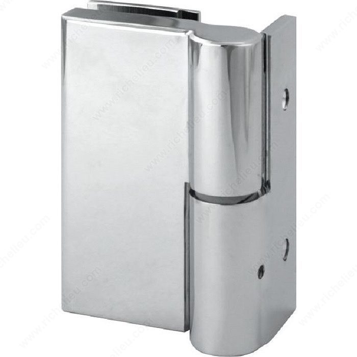 Lift-Off Gravity-Closing 90° Wall-to-Glass Hinge