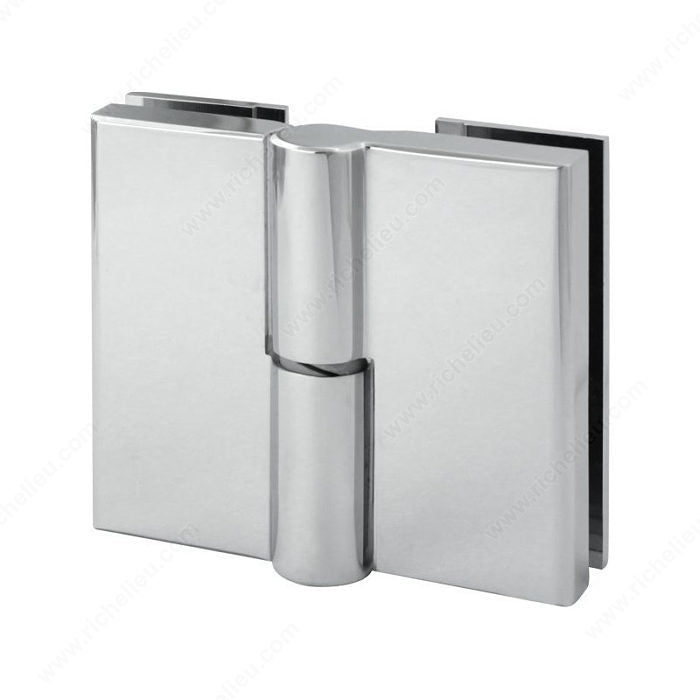 Lift-Off Gravity-Closing 180° Glass-to-Glass Hinge
