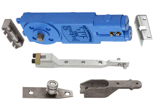 CRL Jackson® Adjustable Spring Power Overhead Concealed Closer with "AP" Hardware Package for 1" Top Rail