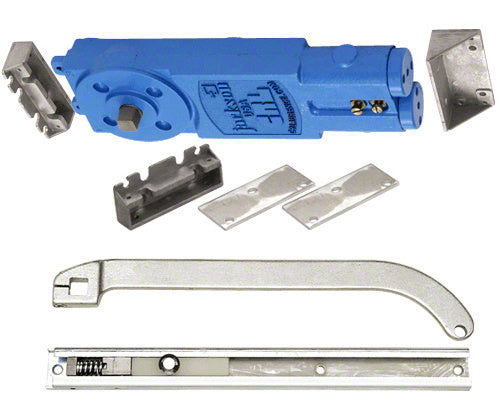 CRL Jackson® Adjustable Spring Power Multi Size Overhead Concealed Closer With "P" Offset Slide-Arm Hardware Package Additional Image - 1