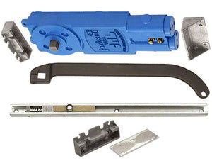 CRL Jackson® Adjustable Spring Power Multi Size Overhead Concealed Closer with 'U' Offset Slide-Arm Hardware Package