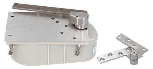 Rixson® Dark Bronze 27 Series Left Hand 3/4" Offset 105º Selective Hold Open Floor Mounted Closer - Complete Package