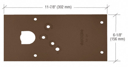 Rixson® 28 Series Center-Hung Left Hand Floor Mounted Door Closer Cover Plate