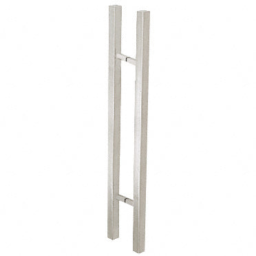 CRL Glass Mounted Square Ladder Style Pull Handle with Square Mounting Posts - 36"