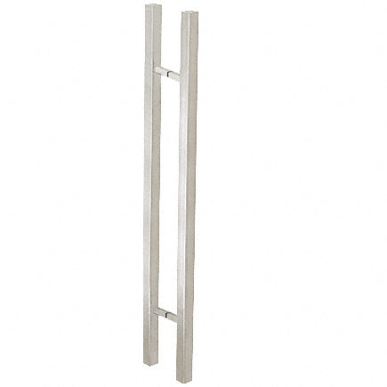 CRL Glass Mounted Square Ladder Style Pull Handle with Square Mounting Posts - 48"