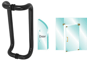 CRL Glass Mounted Offset Pull Handle