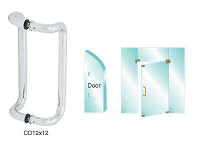 CRL Glass Mounted Offset Pull Handle