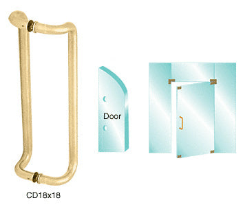 CRL Glass Mounted Offset Pull Handle