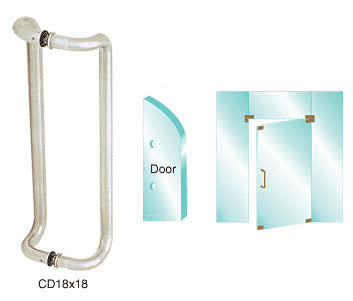 CRL Glass Mounted Offset Pull Handle