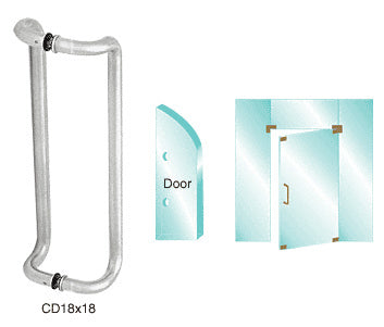 CRL Glass Mounted Offset Pull Handle