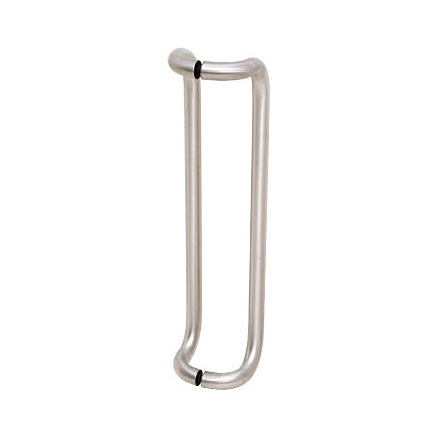 CRL Brushed Stainless 24" Glass Mounted Offset Pull Handle