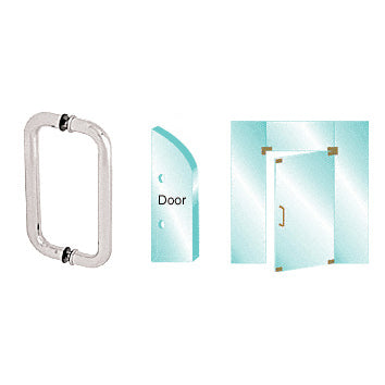 CRL Solid Glass Mounted Standard Pull Handle