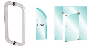 CRL Back-to-Back Glass Mounted Standard Pull Handle