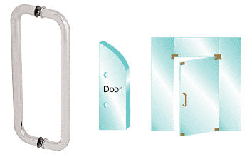 CRL Back-to-Back Glass Mounted Standard Pull Handle
