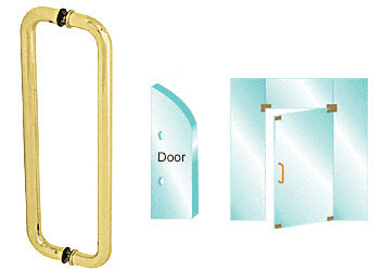 CRL Back-to-Back Glass Mounted Standard Pull Handle