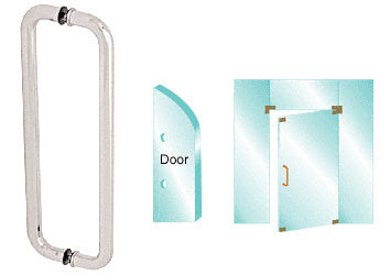 CRL Back-to-Back Glass Mounted Standard Pull Handle