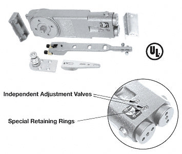 CRL Medium Duty Overhead Concealed Closer with "A" End-Load Hardware Package