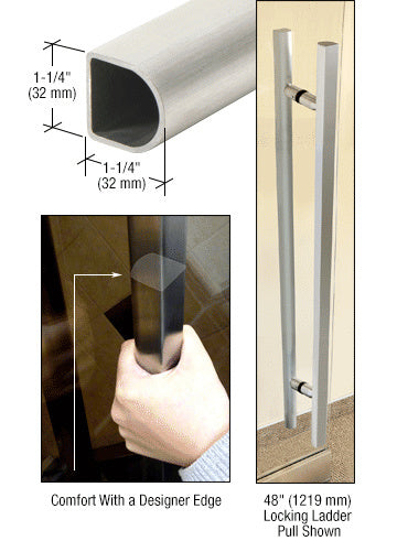 CRL 24" Designer Series "D" Shape Ladder Pull