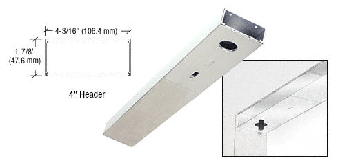 CRL 4" x 41-1/4" Single Door Header