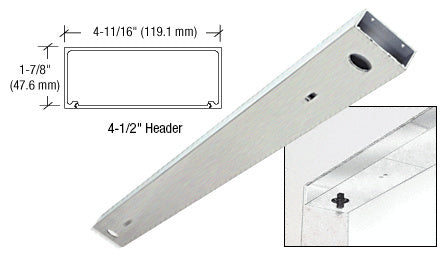 CRL 4-1/2" x 72" Double Door Header